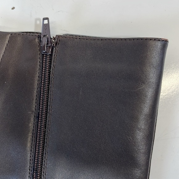 Easy Spirit Nadette Womens Tall Leather Boot 8.5 Chocolate Brown Zip Buckle - Picture 12 of 12